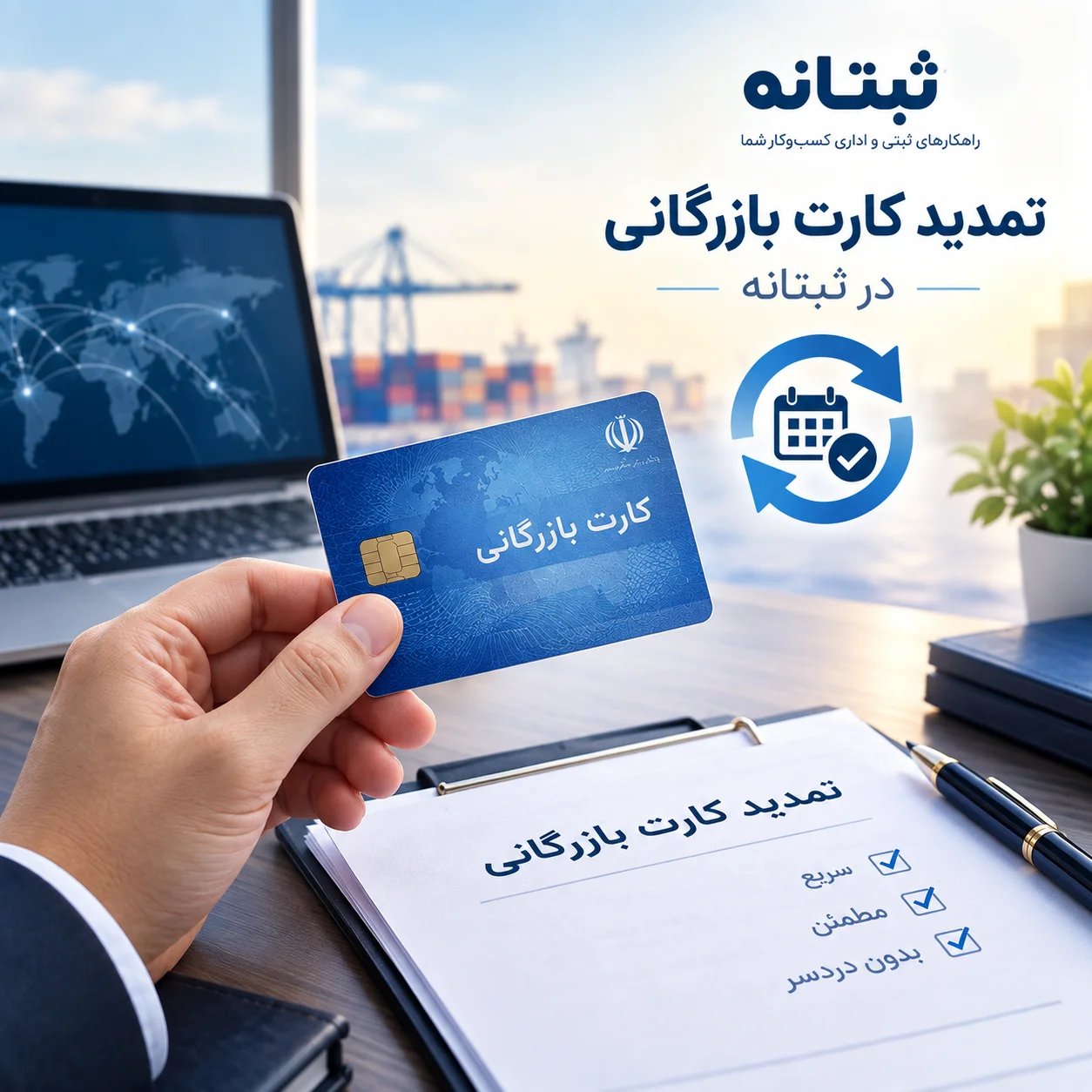تمدید کارت بازرگانی